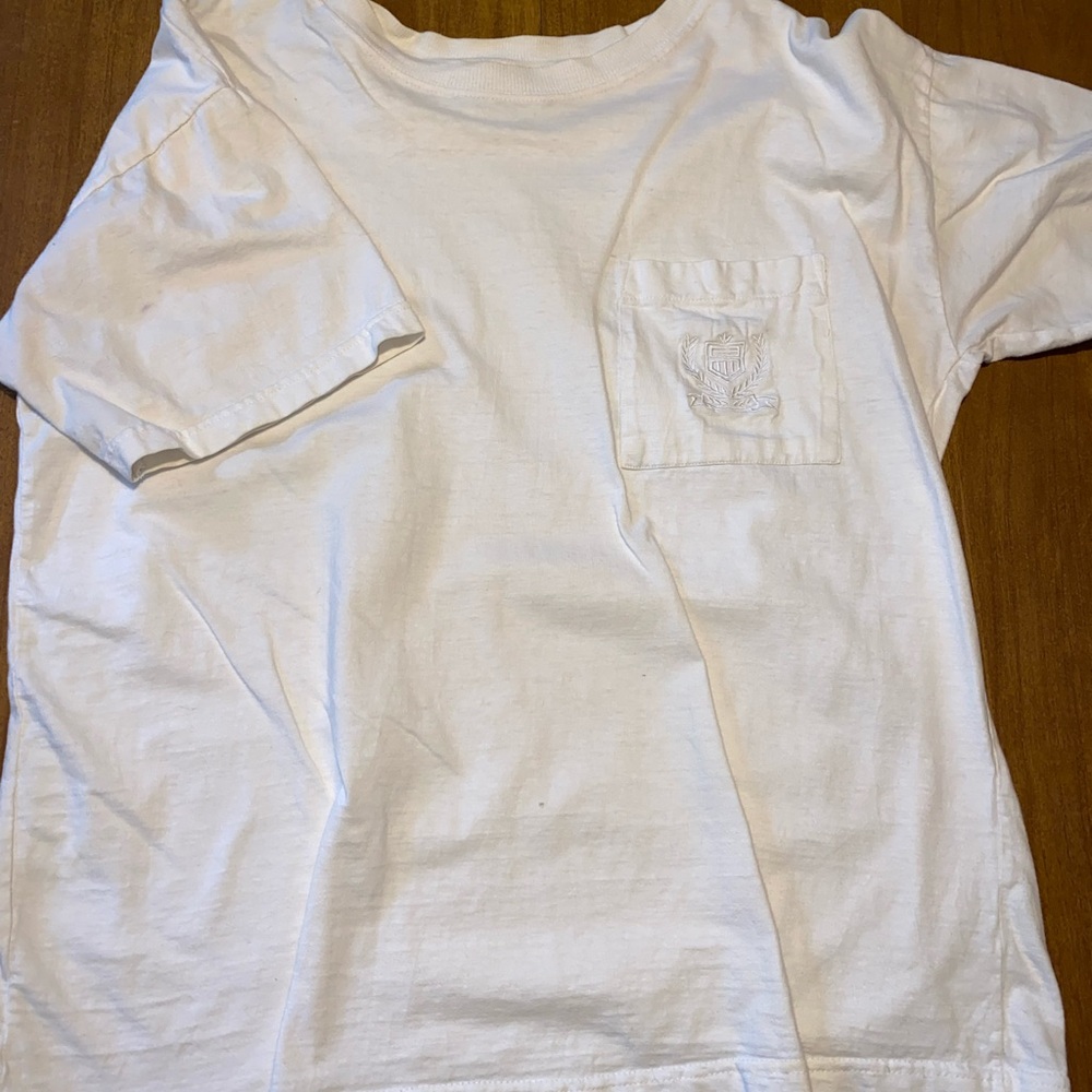 White Short Sleeve Cotton Tee